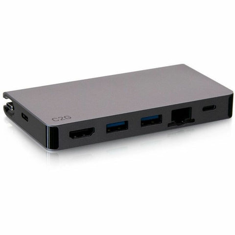 C2g Usb-c Travel Dock,hdmi 4k30,2usb,eth,pd