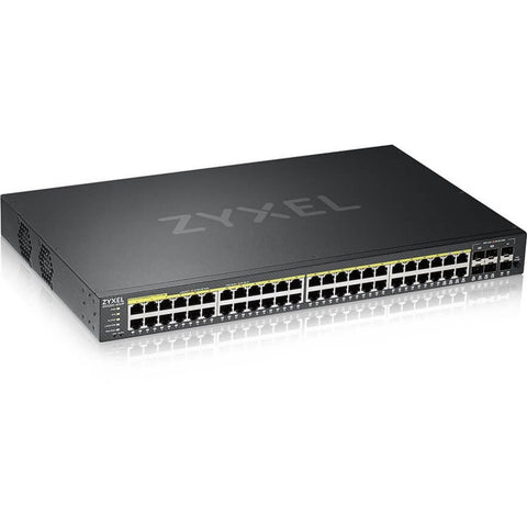 Zyxel Communications Gs2220-50hp - 48 Port Gigabit Managed Poe+ Switch + 1yr Nebula Pro