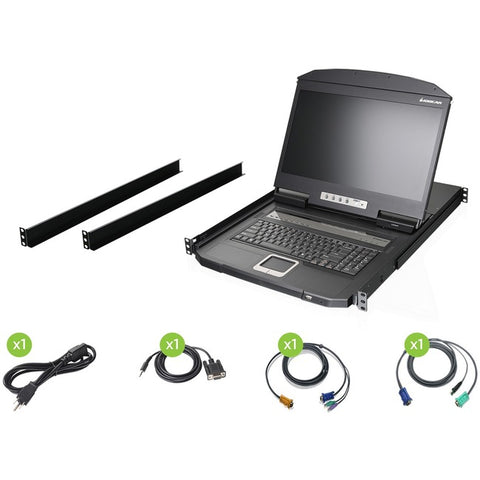 Iogear 18.5 Widescreenlcd 8 Port Kvm Taa Taa Compliant