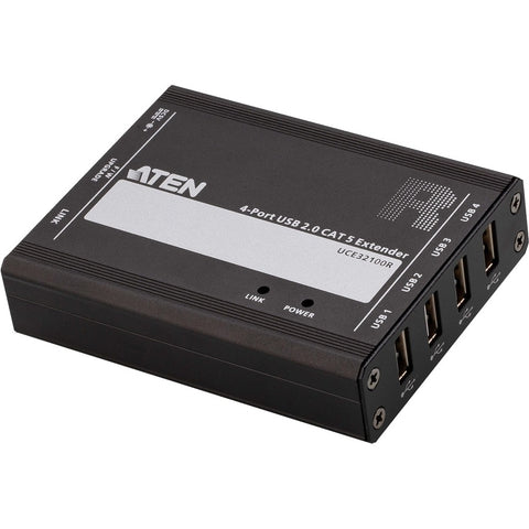 Aten Usb2.0 Cat5 Extender With 4-port Hub