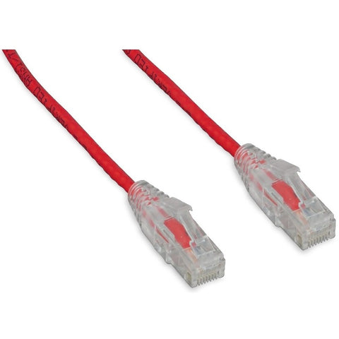 Enet Solutions, Inc. Enet Cat6 Red 15 Foot Slim 28awg With Clear Snagless Molded Boot (utp) Hq Networ