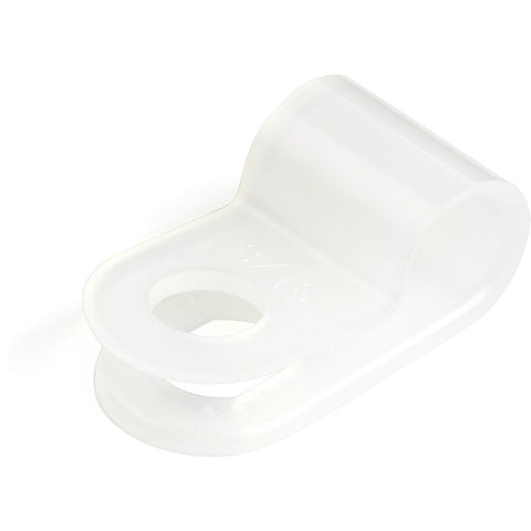 Startech 100 R-type Screw Mount Cable Clamps For Small 5mm/0.19in Bundle Diameter - Nylon