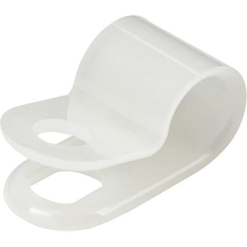 Startech 100 R-type Screw Mount Cable Clamps For 6mm/0.25in Bundle Diameter - Nylon 66 Re