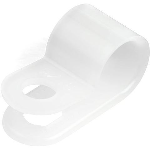 Startech 100 R-type Screw Mount Cable Clamps For 7.9mm/0.31in Bundle Diameter - Nylon 66