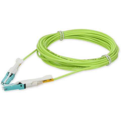 Add-on Addon 7m Cs (male) To Cs (male) Straight Lime Green Om5 Duplex Fiber Ofnr (riser
