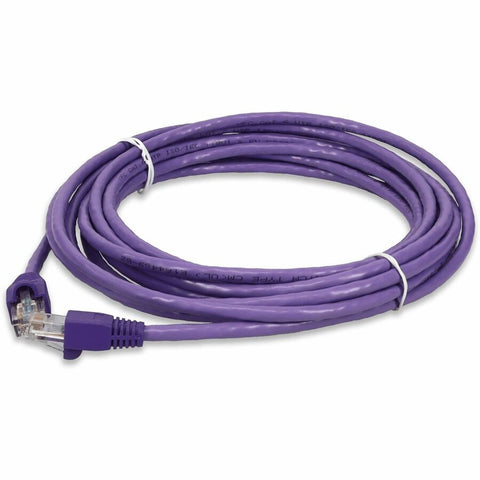 Add-on Addon 25ft Purple Cat 6 Pvc Ethernet Cable Snagless Bubble Boot Rj-45 M/m