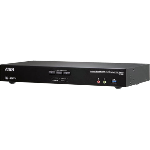Aten 2-port Usb 3.0 4k Hdmi Dual-display Kvmp Switch