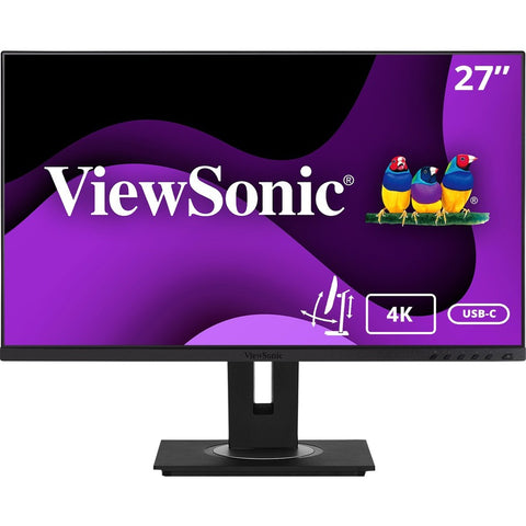 Viewsonic 27 4k Ultra Hd Docking Monitor With Usb-c And Built-in Ethernet,3840 X 2160 Reso