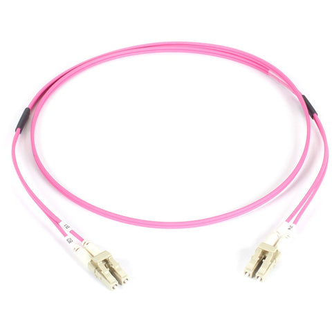 Black Box Om4 50/125 Multimode Fiber Optic Patch Cable - 10/40/100g, Lszh, Lc To Lc, Erika