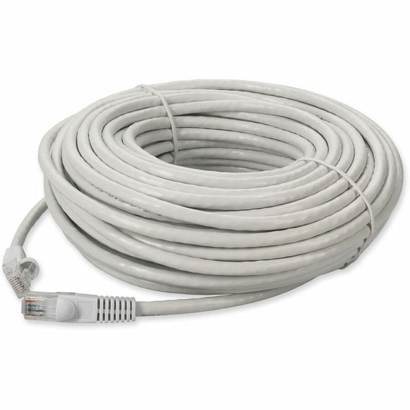 Add-on 300ft White Cat 6a Pvc Ethernet Cable Snagless Bubble Boot Rj-45 M/m