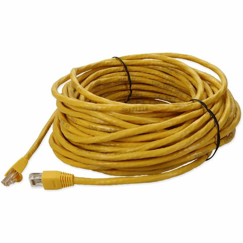 Add-on 120ft Yellow Cat 6 Pvc Ethernet Cable Snagless Bubble Boot Rj-45 M/m