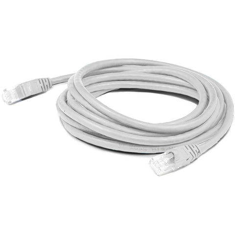 Add-on 7ft White Cat 6 Pvc Ethernet Cable Snagless Bubble Boot Rj-45 M/m