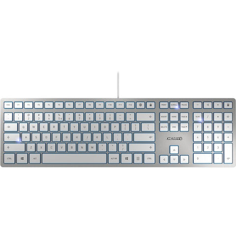 Cherry Americas Llc Kc 6000, White/silver, Usb, Us Intl 104+6 Key Layout
