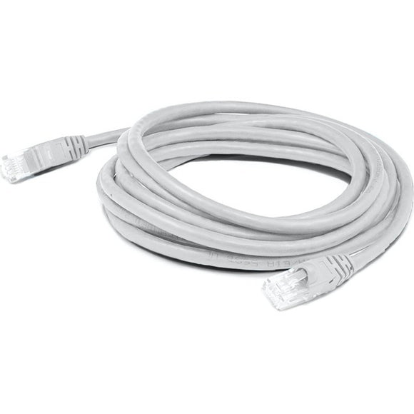 Add-on 7ft White Cat 6 Shielded Pvc Ethernet Cable Snagless Easy Clear Boot Rj-45 M/m
