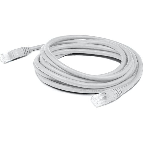 Add-on 7ft White Cat 6 Shielded Pvc Ethernet Cable Snagless Easy Clear Boot Rj-45 M/m