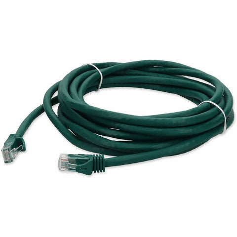 Add-on 20ft Green Cat 6a Pvc Ethernet Cable Snagless Bubble Boot Rj-45 M/m