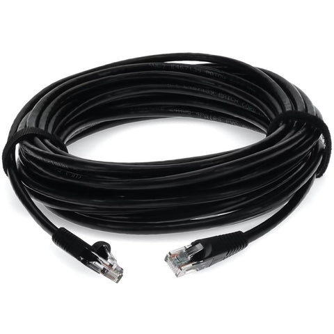 Add-on 20ft Black Cat 6 Pvc Ethernet Cable Snagless Bubble Boot Rj-45 M/m