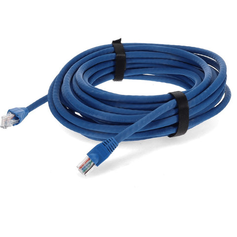 Add-on 30ft Blue Cat 6a Pvc Ethernet Cable Snagless Bubble Boot Rj-45 M/m