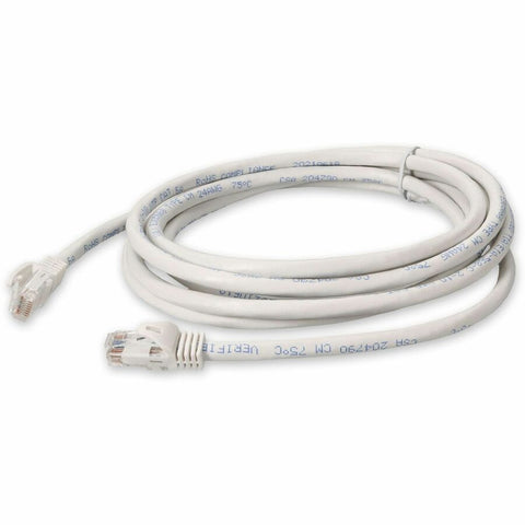Add-on 3ft White Cat 6a Pvc Ethernet Cable Snagless Bubble Boot Rj-45 M/m