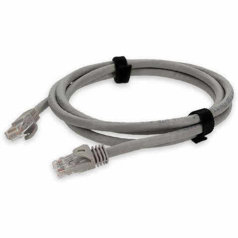 Add-on 7ft Gray Cat 6a Pvc Ethernet Cable Snagless Bubble Boot Rj-45 M/m