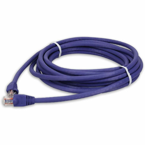 Add-on Addon 50ft Purple Cat 6a Pvc Ethernet Cable Snagless Bubble Boot Rj-45 M/m
