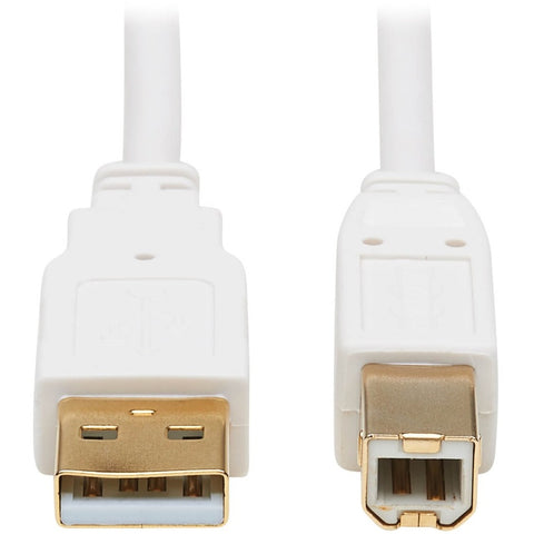 Eaton Tripp Lite Series Safe-it Usb 2.0 A To B Antibacterial Cable (m/m), White,