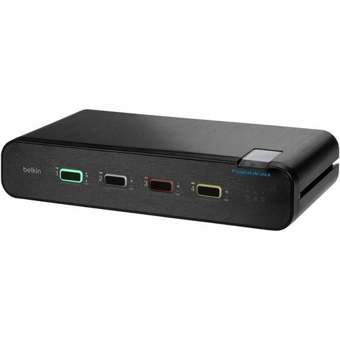 Belkin International Inc Belkin 4-port Dual Head Dp/hdmi To Dp/hdmi Video Secure Desktop Kvm Switch Pp4.0