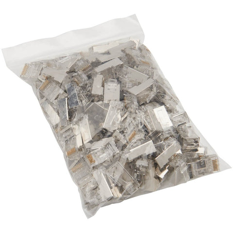 Eaton Tripp Lite Series Cat6 Rj45 Pass-through Ftp Modular Plug, 100 Pack, Taa