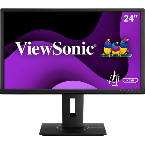 Viewsonic 24in Lcd Monitor, 1920x1080, Hdmi, Dp, Vga, Usb-hub.