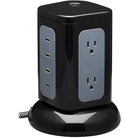 Eaton Tripp Lite Series 6-outlet Surge Protector Tower, 3x Usb-a, 1x Usb-c, 8 Ft