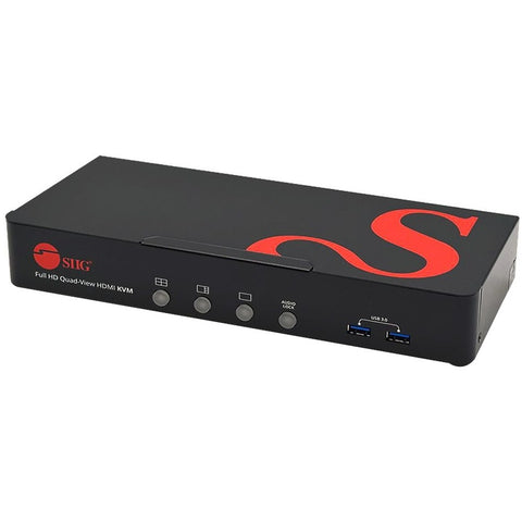 Siig, Inc. Sharing Four Views Displayed On One Screen With Four Full Hd Hdmi Devices Or Com