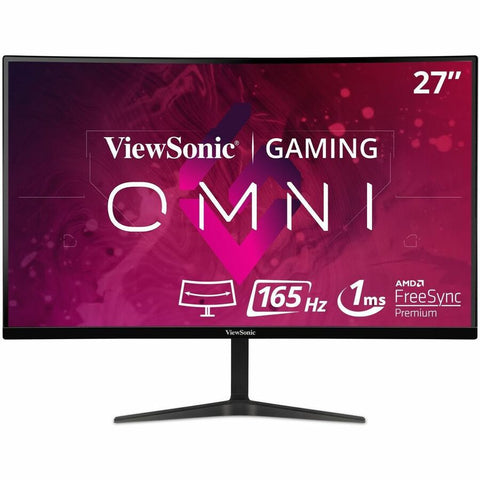 Viewsonic 27in 165hz Wqhd Curved Gaming Monitor,2560 X 1440 Resolution.