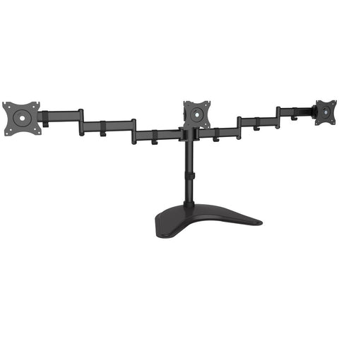 Siig, Inc. Articulated Freestanding Full-motion Triple Monitor Desk Stand - 13inch-27inch