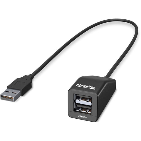 Plugable Technologies Plugable Usb 2.0 2-port High Speed Ultra Compact Hub Splitter (480 Mbps, Usb 2.0