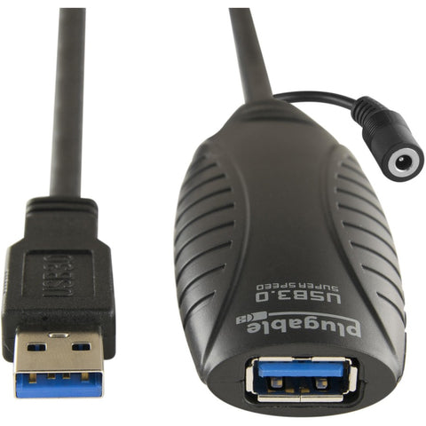 Plugable Technologies Plugable 10 Meter (32 Foot) Usb 3.0 Active Extension Cable With Ac Power Adapter