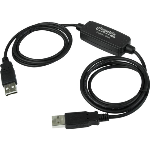 Plugable Technologies Usb 2.0 Transfer Cable, Unlimited Use, Transfer Data Between 2 Windows Pc's, Com