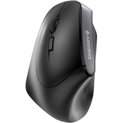 Cherry Americas Llc Mouse, Erogomic Left Handed, Wireless, Black