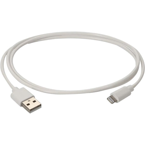 Add-on Addon 1m Apple Computer Compatible Usb 2.0 (a) Male To Lightning Male White Cabl