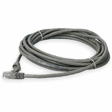 Add-on 50ft Gray Cat 5e Pvc Ethernet Cable Snagless Bubble Boot Rj-45 M/m