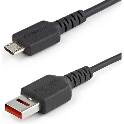 Startech 3ft Usb-a To Micro-b Secure Charging Data Blocker Adapter Cable - Prevents Data