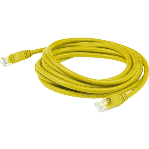 Add-on 1ft Yellow Cat 6 Shielded Pvc Ethernet Cable Snagless Easy Clear Boot Rj-45 M/m