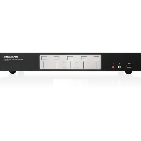 Iogear 4-port 4k Dual View Kvmp With Hdmi Taa Compliant