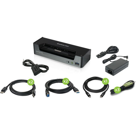 Iogear 3-port 4k Usb-c/dp Kvmp Taa Compliant