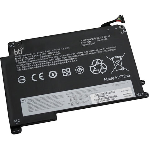 Battery Technology Replacement Bti Battery For Lenovo Thinkpad P40 Yoga, P40 20gq Yoga, P40 20gr Yo
