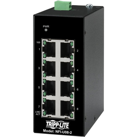 Eaton Tripp Lite Series 8-port Unmanaged Industrial Ethernet Switch - 10/100 Mbp