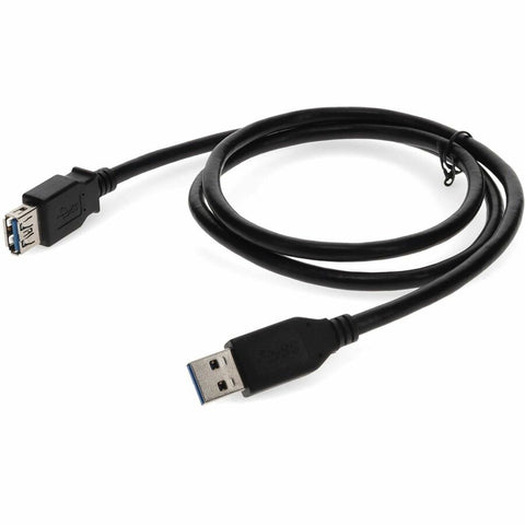 Add-on Addon 6ft Usb 3.0 (a) Male To Female Black Cable