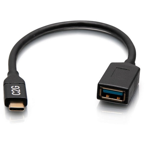 C2g Usb-c To Usb A Dongle Adapter Black