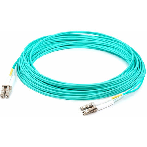 Add-on Addon 0.5m Lc To Lc Aqua Om3 Duplex Ofnr (riser-rated) Fiber Patch Cable