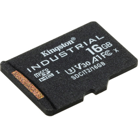 Kingston 16gb Microsdhc Industrial C10 A1 Pslc Card + Sd Adapter