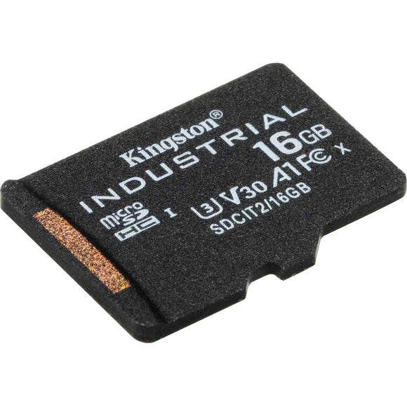 Kingston 16gb Microsdhc Industrial C10 A1 Pslc Card Single Pack W/o Adapter